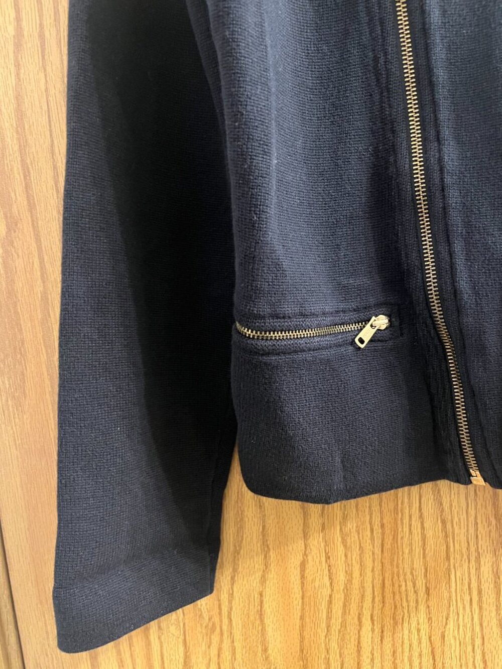 Y2K Vintage Lauren Ralph Lauren Knit Moto Jacket - Picture 8 of 11